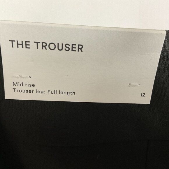 Ann Taylor Factory Mid-Rise Trouser Leg Full Length Pants, Size 12, Black, NWT - Picture 9 of 12